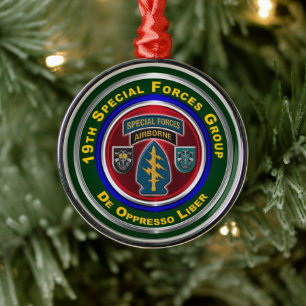 19th Special Forces Group (Airborne) Ornament Aus Metall