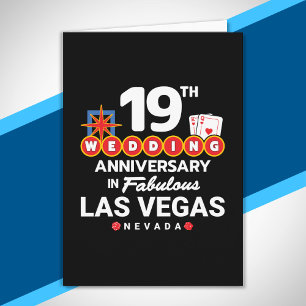 19th Wedding Anniversary Las Vegas Trip Karte