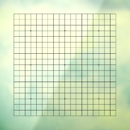 19x19 Goban Square Version individuell anpassbar Fensteraufkleber