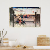 1. 日 本 橋, 広 重 Nihonbashi, Hiroshige, Ukiyo-e Poster (Küche)