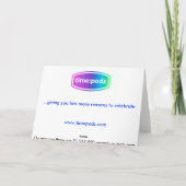 1.000.000.000 Sekunden Karte (personalisierte Vord (Rückseite)