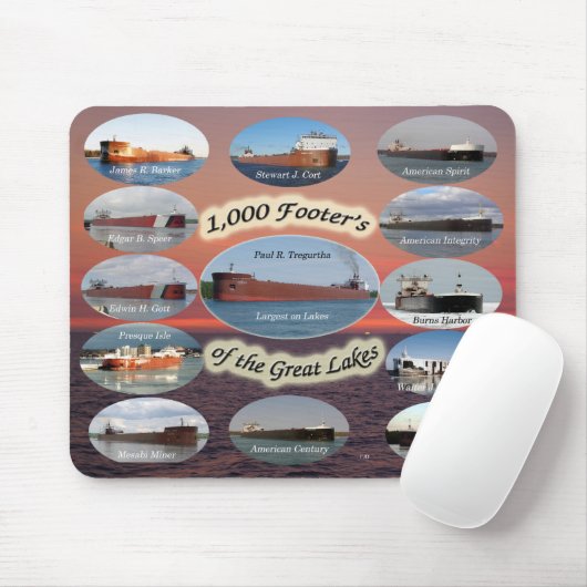 1.000 Fuß auf dem Mousepad der Großen Seen (Mit Mouse)