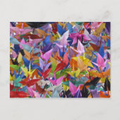 1.000 Origami Paper Cranes Postkarte (Vorderseite)