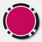 $1.000 Zuhause Turnier Classic Fuschia schwarz Pokerchips (Rückseite)