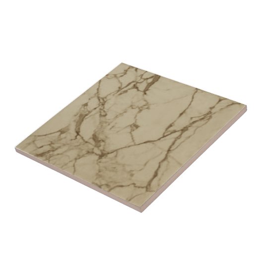 1 0f 3 Sepia-Imitat Marble 4.5 & 6" Wall Backsplas Fliese (Seite)