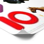 1 - 10 Numbers Poster (Ecke)