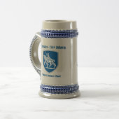 1/138th Infanterie Stein Bierglas (Vorderseite Links)