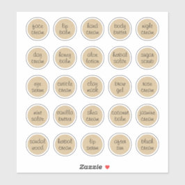 1,14" Kraft individuell anpassbarer Kosmetikkorb Aufkleber