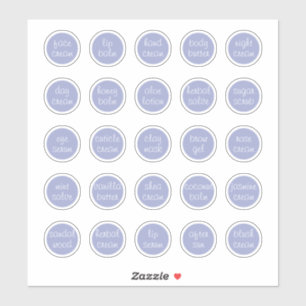 1,14" Lavendel anpassbare Mini-Kosmetikdose Aufkleber