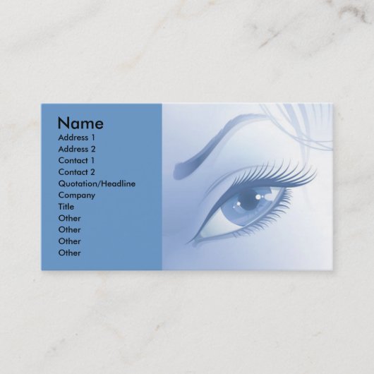 1 (14), Name, Anschrift 1, Anschrift 2, Kontakt 1, Visitenkarte (Vorderseite)