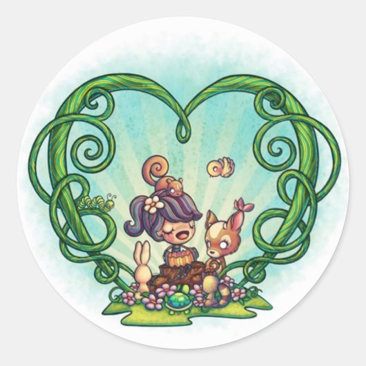 1 1/2" Forest Song Stickers (Vorderseite)
