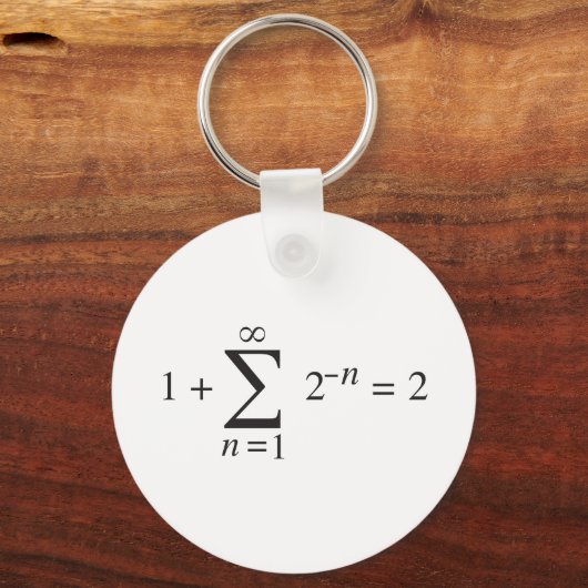 1 + 1 = 2 _ Summennotierung Schlüsselanhänger (Vorderseite)