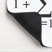 1 + 1 = 2 _Summierungsanmerkung Mousepad (Ecke)