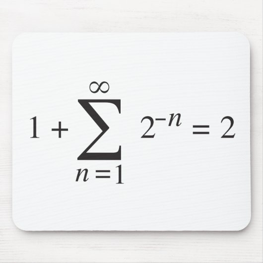 1 + 1 = 2 _Summierungsanmerkung Mousepad (Vorne)
