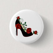 1 1/4 Inch Button - Stiletto Rose (Vorderseite)