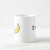 1 + 1 = Banane Kaffeetasse (Mittel)