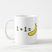 1 + 1 = Banane Kaffeetasse (Links)