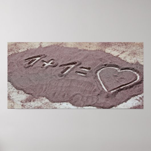 1 + 1 Equals Liebe Poster (Vorne)
