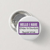 1,25" Abzeichen - ehlers-danlos - Syndrom Button (Vorne & Hinten)