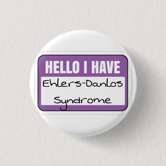 1,25" Abzeichen - ehlers-danlos - Syndrom Button (Vorderseite)