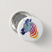 1,25" Abzeichen - Regenbogen Zebra Button (Vorne & Hinten)