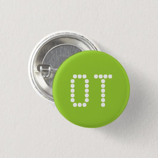 1,25" OT Knopf - Grün Button (Vorne & Hinten)