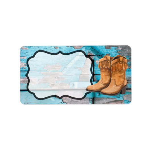 1.25"x2.75" Business-Mailing-Adressen Label Blue W Adressaufkleber (Vorne)