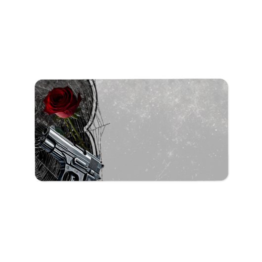 1.25"x2.75" E-Mail-Adresse Haunting Adeline Zade Adressaufkleber (Vorne)