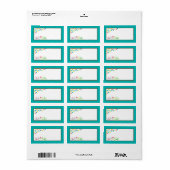 1.25"x2.75" E-Mail-Adresse Liebhaber des Fahrradfa Adressaufkleber (Vorne)