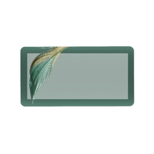 1.25"x2.75" E-Mail-Adresse Tierquailfeder Adressaufkleber (Vorne)