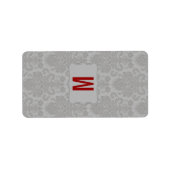 1,25"x2,75" Hershey's Miniatur Moderner grauer Dam Adressaufkleber (Vorne)