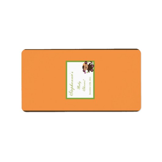 1,25"x2,75" Hershey's Miniature Jacana Lila Adressaufkleber (Vorne)