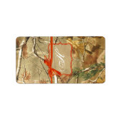 1,25"x2,75" Hershey's Miniature Jäger Camoflouge Adressaufkleber (Vorne)