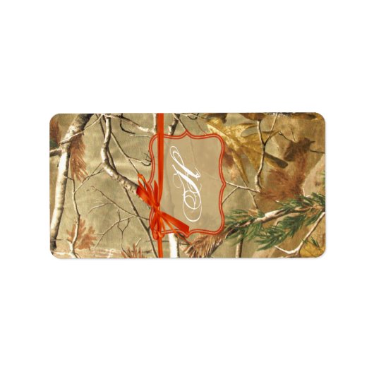 1,25"x2,75" Hershey's Miniature Jäger Camoflouge Adressaufkleber (Vorne)