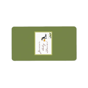 1,25"x2,75" Hershey's Miniature Safari Friends Adressaufkleber