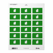 1,25"x2,75" Hershey's Miniature Sweet 16 green Adressaufkleber (Vorne)