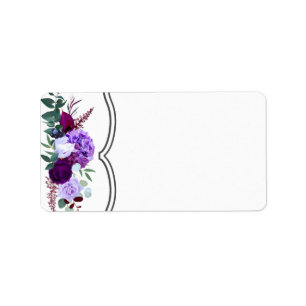 1.25"x2.75" Mailing Address Lavender Hibisken Adressaufkleber
