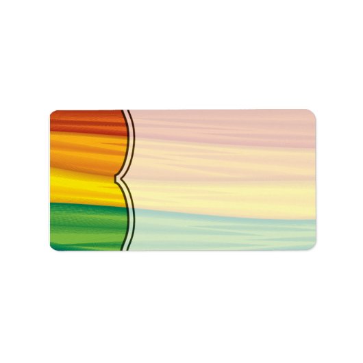 1.25"x2.75" Mailing Addresslgbtq Regenbogenflagge Adressaufkleber (Vorne)