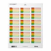 1.25"x2.75" Mailing Addresslgbtq Regenbogenflagge  Adressaufkleber (Vorne)