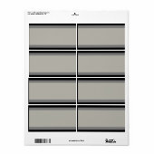 1.25"x2.75" Mailing-Adresse Blumenschild (Vorne)
