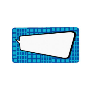 1.25"x2.75" Mailing-Adresse Comic Strip Book Pop Adressaufkleber