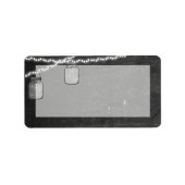 1.25"x2.75" Mailing-Adresse Mason Jar String Light Adressaufkleber (Vorne)