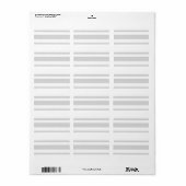 1.25"x2.75" Mailing-Adresse Moderner Neon Stripe Adressaufkleber (Vorne)