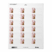 1.25"x2.75" Mailing-Adresse Reindeer Christmas XMA Adressaufkleber (Vorne)