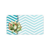 1.25"x2.75" Mailing-Adresse Rose Boho Cacti Cactus Adressaufkleber (Vorne)