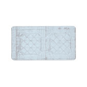 1.25"x2.75" Mailing-Adresse Rustikale Zinn-Panel-V Adressaufkleber (Vorne)