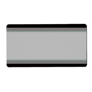 1.25"x2.75" Mailingadresse Aquamarin & schwarz Dam