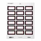 1.25"x2.75" Mailingadresse Einheitlicher Meeresrau Adressaufkleber (Vorne)