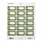 1.25"x2.75" Mailingadresse Jungle Babies Adressaufkleber (Vorne)