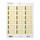 1.25"x2.75" Mailingadresse Mason Jar Flow Adressaufkleber (Vorne)